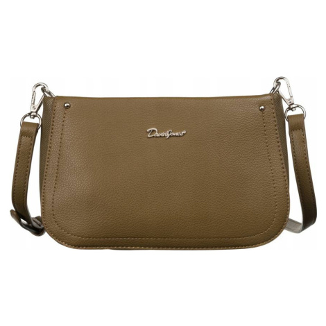 DAVID JONES KHAKI ŠTÝLOVÁ CROSSBODY KABELKA CM6557 D.GREEN