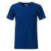 James & Nicholson Klasické chlapčenské tričko z biobavlny 8008B - Tmavá kráľovská modrá
