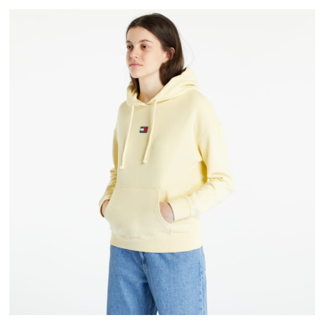 TOMMY JEANS Badge Hoodie zlatý Tommy Hilfiger