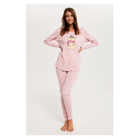 Dámske pyžamo Baula ružové s medveďom Italian Fashion