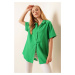 Bigdart 20120 Oversize Short Sleeve Shirt - Green