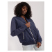 Tmavomodrá prešívaná bomber mikina RV-BL-8223.05-dark blue