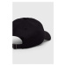 Bavlnená šiltovka Fila Bangil čierna farba, s nášivkou, FCU0070