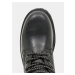 Čierne pánske kožené zimné topánky Wrangler