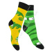 SKARPOL Veselé ponožky Skarpol-080-chameleon žltá+zel