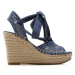 Guess Espadrilky Halona FL6HLO FAL04 Tmavomodrá