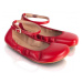 Barefoot baleríny Shapen - Tulip 3.0 Cherry W červené