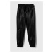 Nohavice Guess čierna farba, jednofarebné