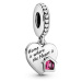 Pandora Strieborný prívesok Srdce s láskou k domovu 799324C01