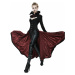 kabát DEVIL FASHION Scarlet Town Gothic Overcoat with Medici Collar