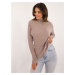 Dark beige women's turtleneck