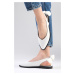 Mio Gusto Bonny White Women's Daily Flat Flat Shoes.