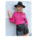 Women's oversize sweater SONATA dark pink Dstreet