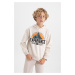 DEFACTO Boy's Thick Hooded Sweatshirt