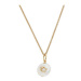 Coach Náhrdelník Signature Coin Pearl Pendant Necklace 37440611GLD107 Zlatá