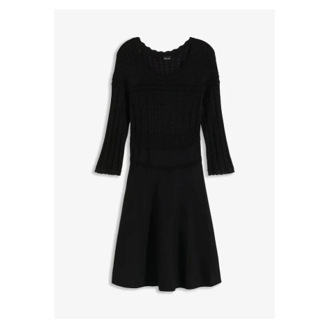 Šaty s dlhým rukávom bonprix