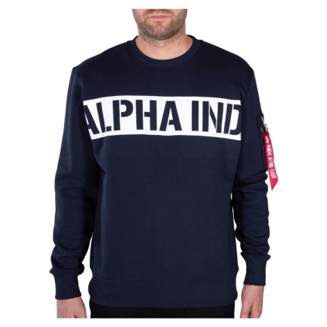 Alpha Industries - Printed Stripe Sweater - Rep.Blue