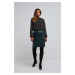 Skirt made of imitation leather - green