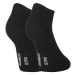 3PACK ponožky Styx nízke bambusové čierne (3HBN960) L