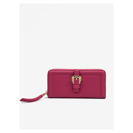 Tmavo ružová dámska peňaženka Versace Jeans Couture