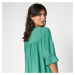 Blancheporte Jednofarebné rozšírené šaty na gombíky zelená