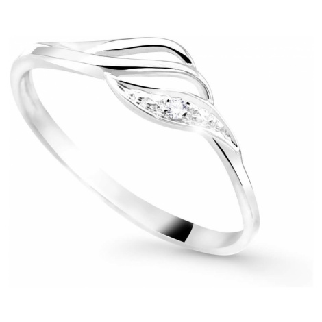 Cutie Diamonds Pôvabný prsteň z bieleho zlata s briliantom DZ8023-00-X-2 62 mm Cutie Jewellery