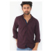 G710 DEWBERRY MEN'S SHIRT-BURGUNDY