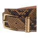 Tommy Hilfiger Dámsky opasok Luxe Python AW0AW16610 Hnedá