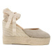 Manebi Espadrilky Wedge Espadrilles O 7.1 WV Béžová