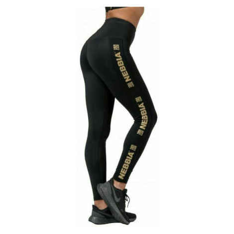 Nebbia Gold Classic Leggings Black Fitness nohavice