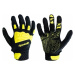Meatfly Irvin Bike Gloves Black/Safety Yellow Cyklistické rukavice