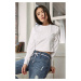 Build Your Brand Dámsky crop top BY131 White