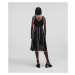 Šaty Karl Lagerfeld Kl Embroidered Lace Dress Čierna