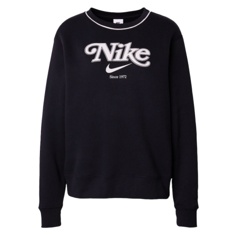 Nike Sportswear Mikina  čierna / biela