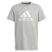 adidas BIG LOGO TEE Chlapčenské tričko, sivá, veľkosť