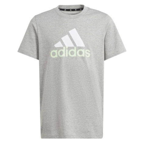 adidas BIG LOGO TEE Chlapčenské tričko, sivá, veľkosť