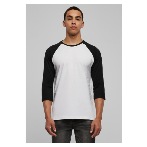 Contrasting raglan T-shirt with 3/4 sleeves wht/bl Urban Classics