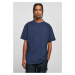 Heavy oversized T-shirt dark blue color