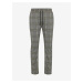 Grey Checkered Pants Blend - Men