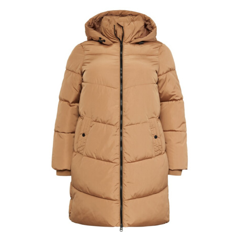 Vero Moda Curve Zimný kabát 'Chalsey'  svetlohnedá