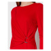 Lauren Ralph Lauren Koktejlové šaty 250855112004 Červená Slim Fit