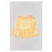 Dievčenská bavlnená sukňa zippy oranžová farba, mini, áčkový strih