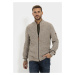 Sveter Camel Active Knitted Jacket Light Wallnut