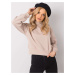 Basic beige turtleneck sweatshirt