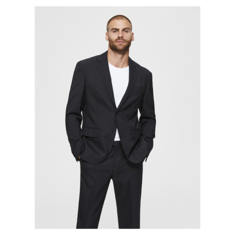 Black Wool Blazer Selected Homme Stock - Men