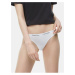 Calvin Klein Underwear Calvin Klein biele tangá s bielou gumou Thong Strings