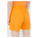 Bavlnené šortky Noisy May dámske, oranžová farba, jednofarebné, stredne vysoký pás