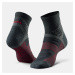 Turistické ponožky Hike 900 polovysoké 2 páry čierne