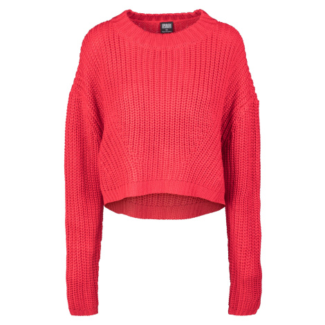 Women's wide oversize sweater in fiery red color Urban Classics