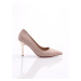 DGN 3725 Women's Heeled Shoes Beige Suede